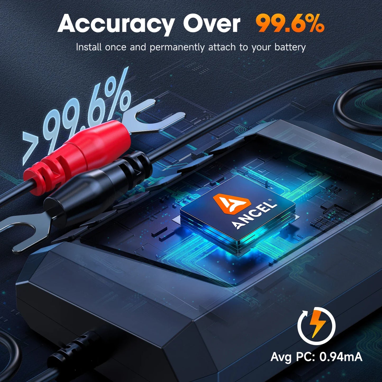 2025 New ANCEL BM300 Pro Battery Monitor 24V Battery Tester 12V SOC Battery Health Analyzer Battery Tools