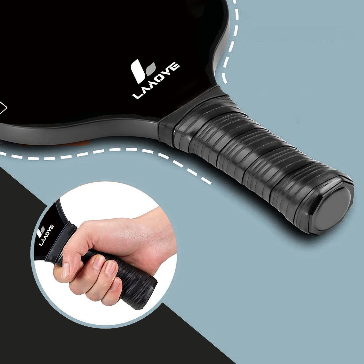 16MM LAAOVE T700 Carbon Fiber Pickleball Paddle