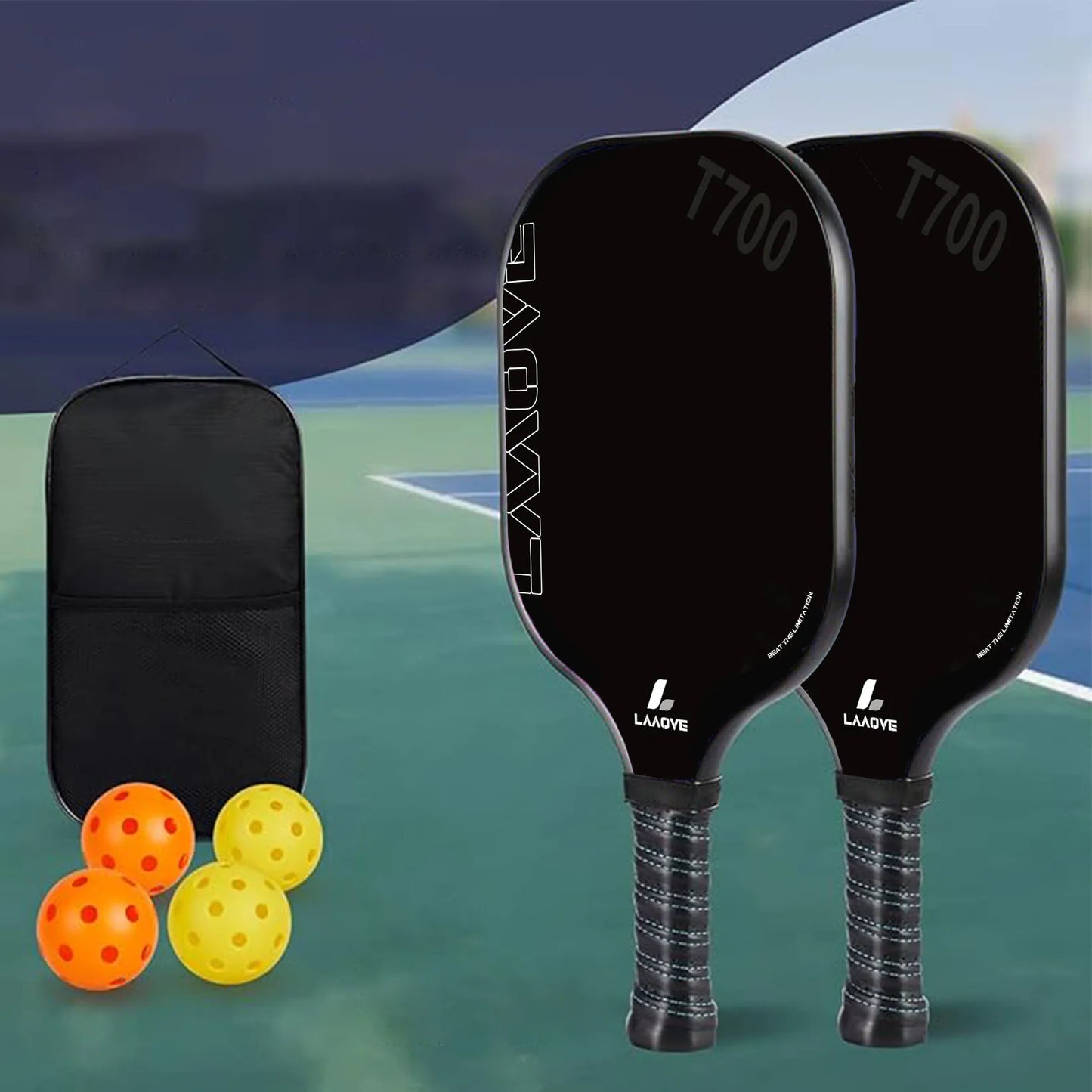 16MM LAAOVE T700 Carbon Fiber Pickleball Paddle