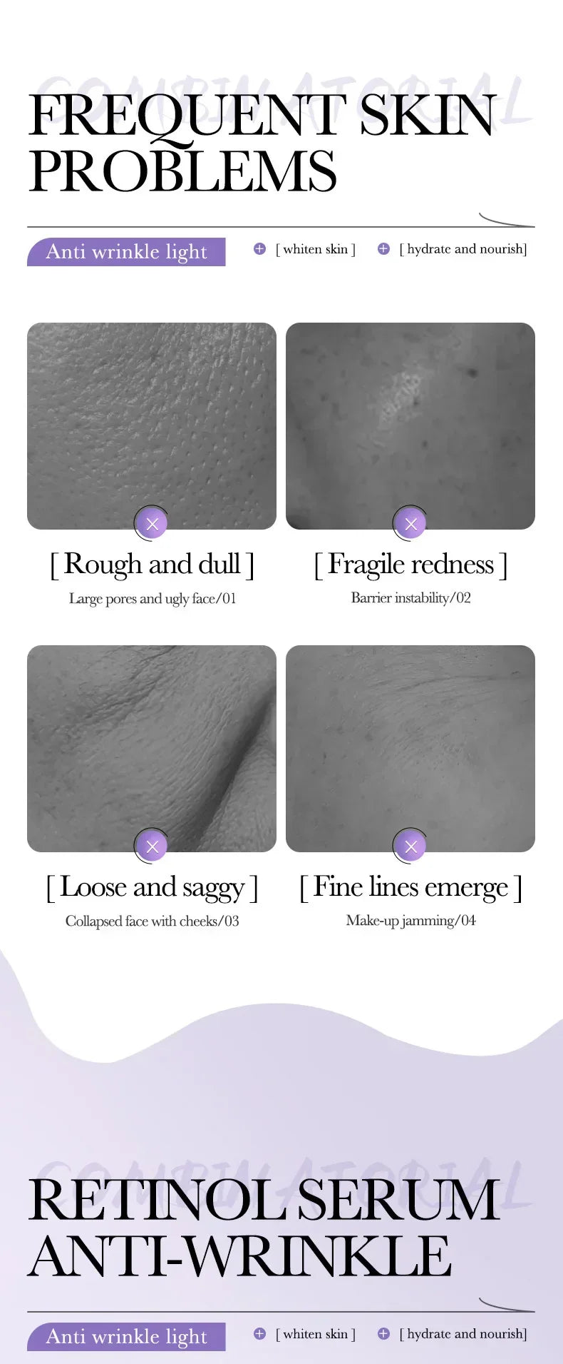 30ml Beauty Retinol Niacinamide Hyaluronic Acid Moisturizing Face Serum Essence Vitamin C Hydrating Nourishing Skin Care 30ml