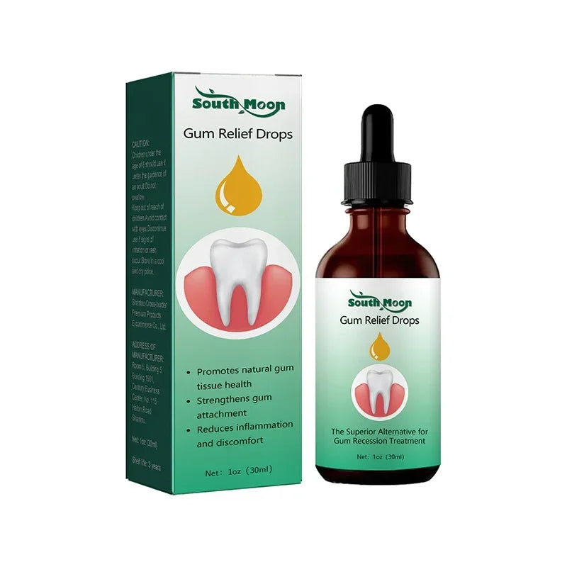 Gum Repair Drops Relieve Receding Gingival Swelling Gum Cleaning Care Oral Periodontal Hygiene Remove Yellow Tartar 2024 New