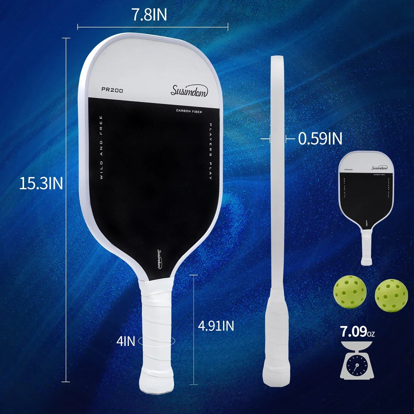 2025 Carbon Fiber Pickleball Paddle Set