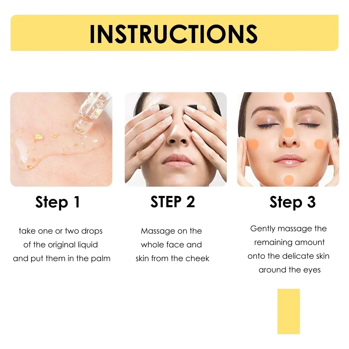 30/100ml 24K Gold Face Serum Shrink Pore Skin Care Nicotinamide Acid Essence Moisturizing Skincare Facial Serum Korean Product