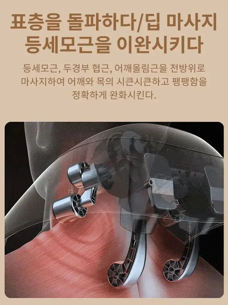 Neck Shoulder Massager Korea 26W BLDC Motor Massager Multifunctional Neck Beauty Instrument Spa Egg Winding Massager