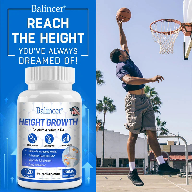 Bone Growth Supplement for Adults and Children - Increase Bone Density, Reduce Bone Loss, Support Osteoporosis
