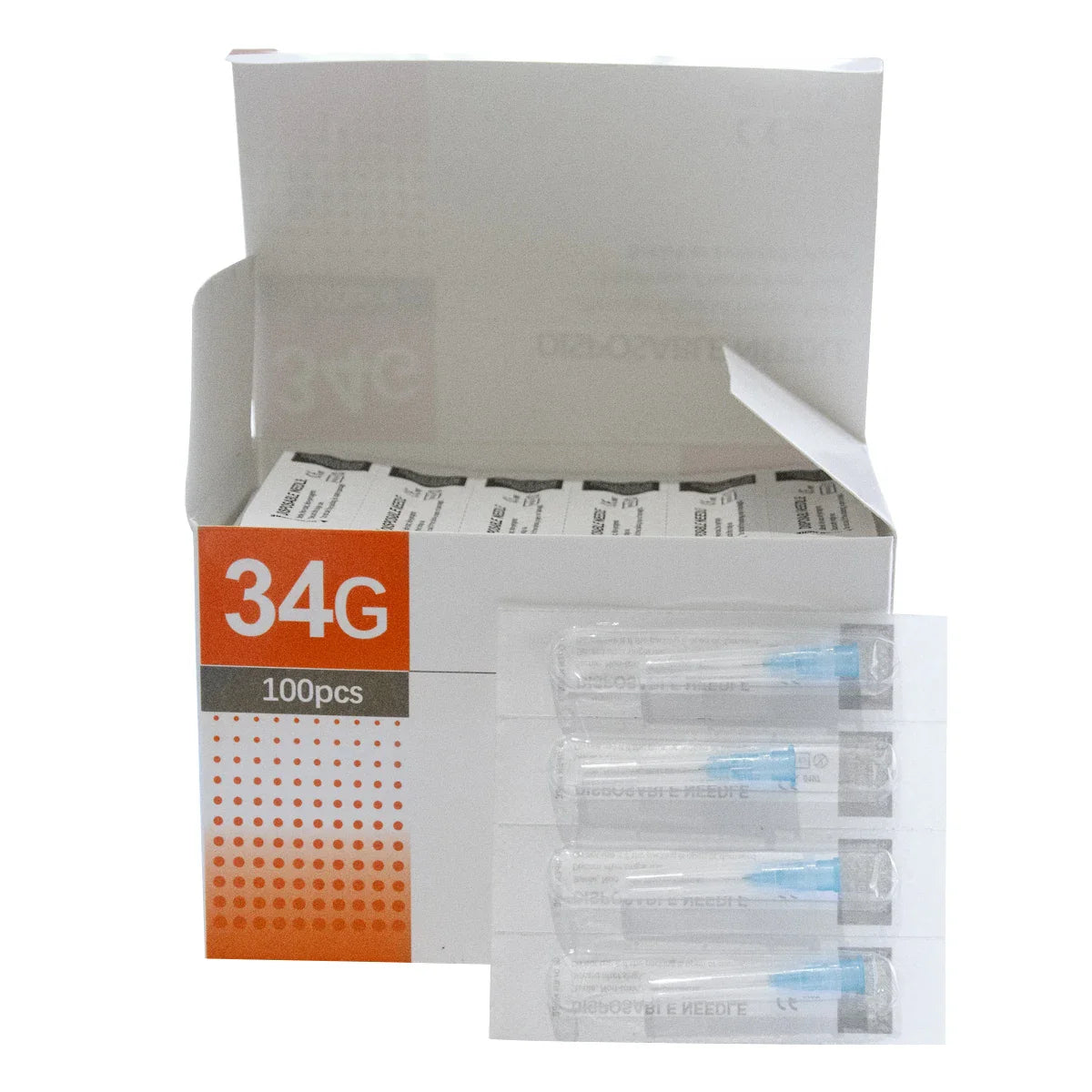 100Pcs 25G 27G 29G 34G 33G 32G 31G 30G Painless Small Superfine Beauty Needle Disposable Injection Piercing Needles 1.5/4/6/13mm