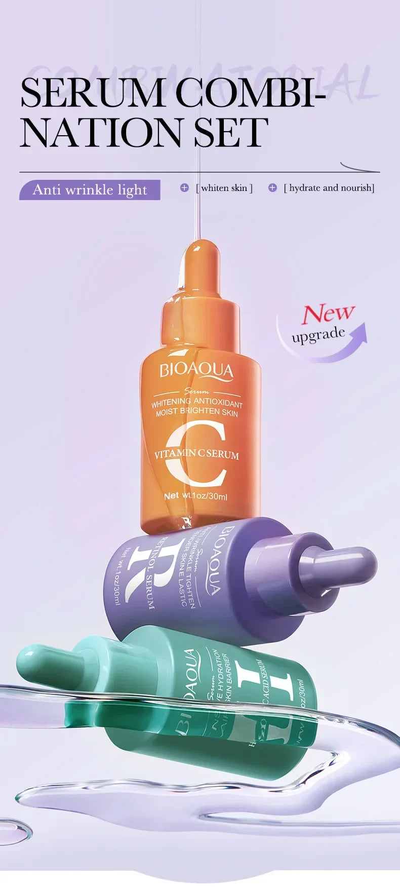 30ml Beauty Retinol Niacinamide Hyaluronic Acid Moisturizing Face Serum Essence Vitamin C Hydrating Nourishing Skin Care 30ml