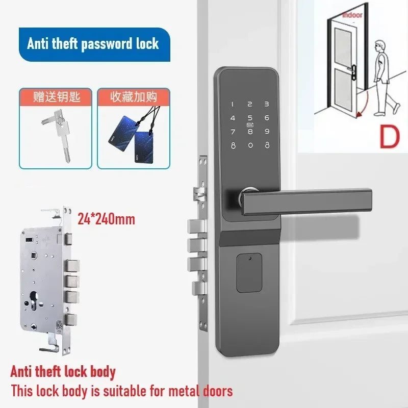 TTlock Hotel Lock Smart Door Lock Password Electronic Door Lock IC Card NFC APP Remote Unlock Homestay Apartment Password Locks