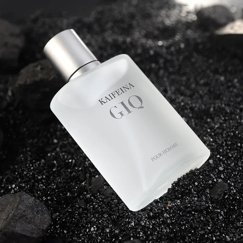 50ML Men Perfume Aquatic Aromatic Eau de Parfum, Lime Marine Musk Fresh Ocean Fragrance Spray for Men