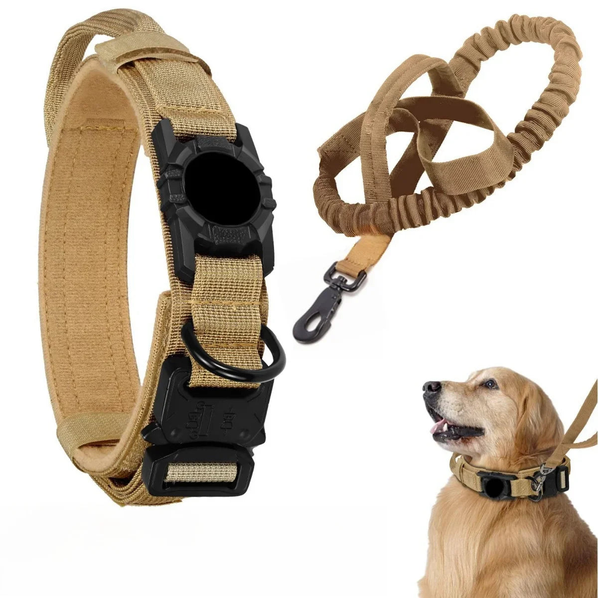Adjustable Nylon AirTag Dog Collar