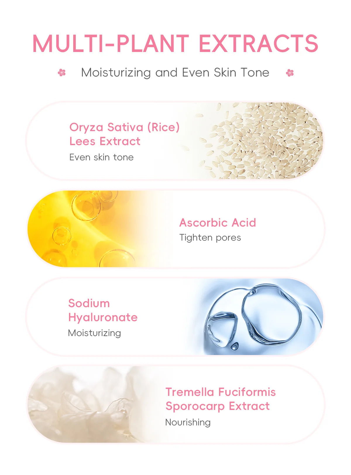 Sakura Whitening Face Serum Anti Aging Fade Fine Lines Tighten Pores Improve Melanin Pigment Dull Moisturizer Brighten Skin Care