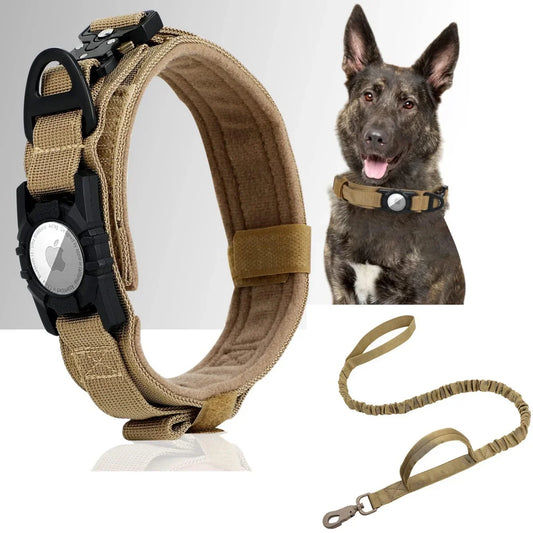 Adjustable Nylon AirTag Dog Collar