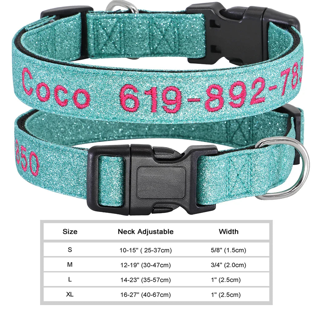 Adjustable Nylon Dog Collar with ID