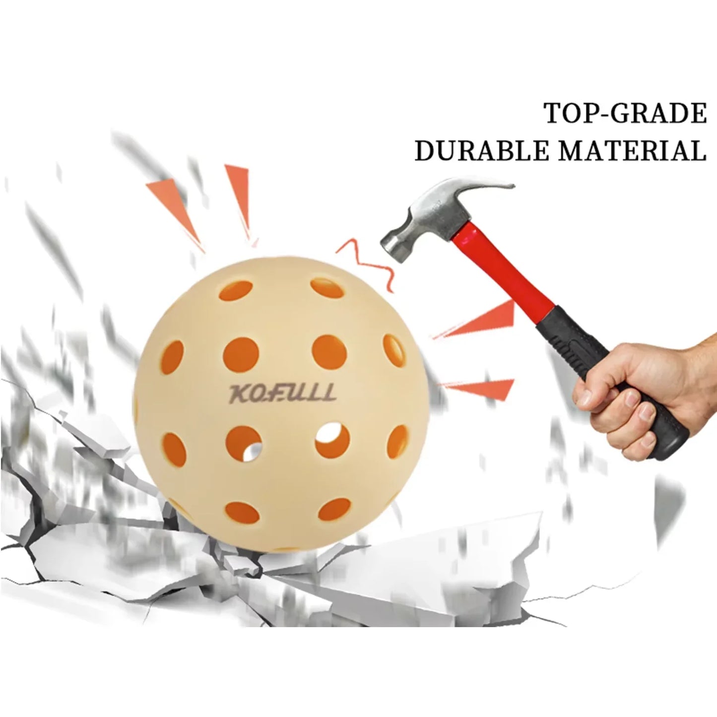 3-Pack 74MM Outdoor Pickleball Balls