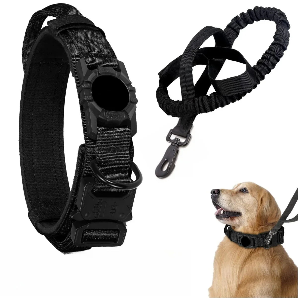Adjustable Nylon AirTag Dog Collar