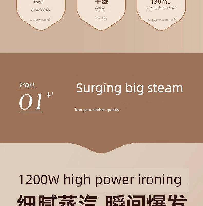 Ox Pressing Machines For Home Small Handheld Garment Steamer Steam and Dry Iron Ironing Clothes Fantastic Product Portable Iron