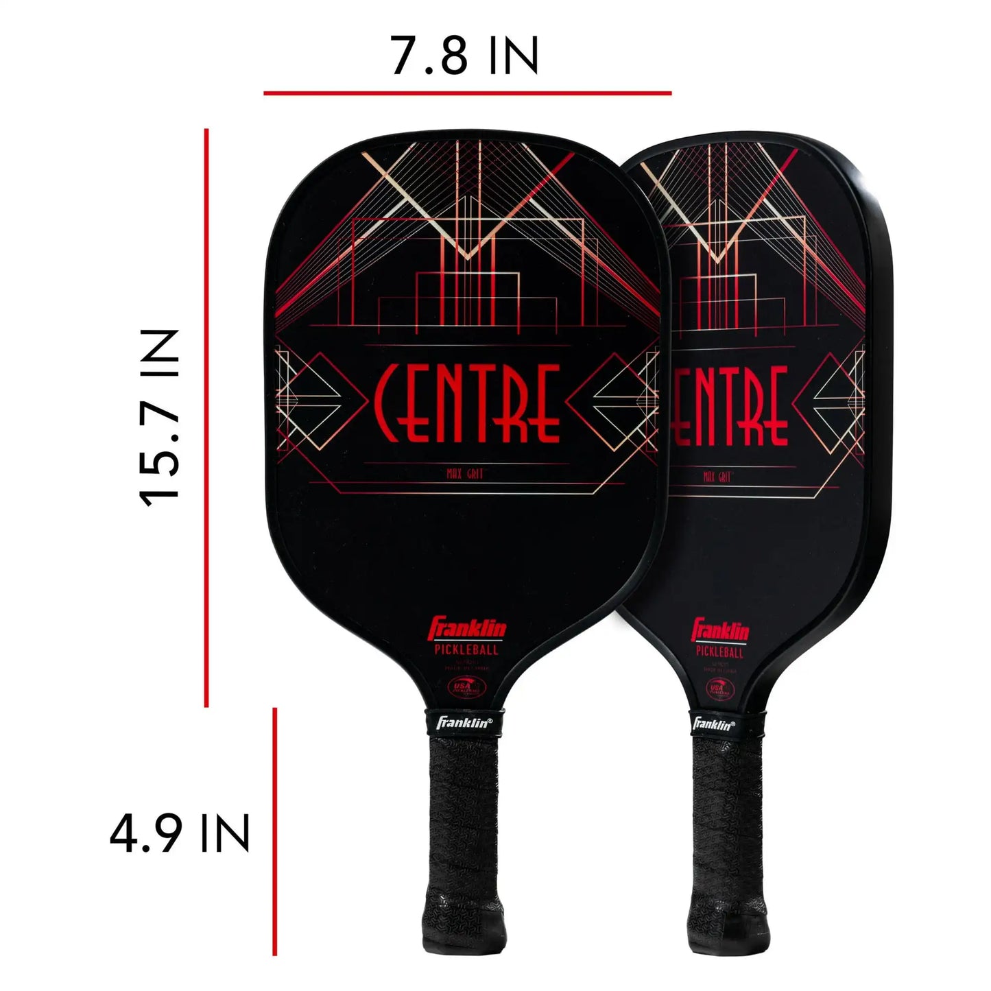 13Mm Franklin Sports Carbon Core Pickleball Paddle