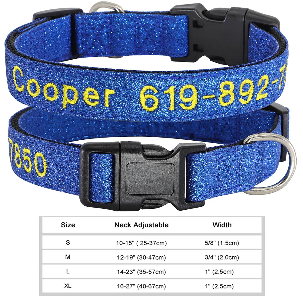 Adjustable Nylon Dog Collar with ID