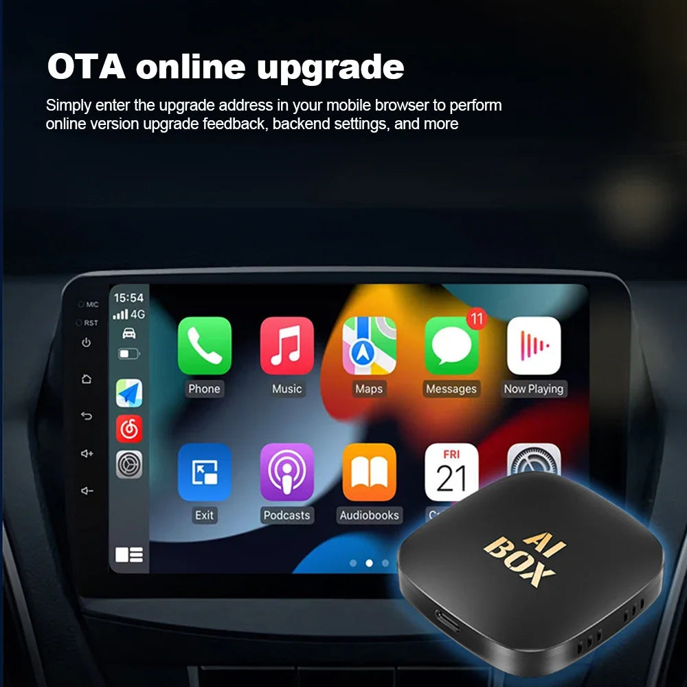 2024 Smart Mini Ai Box 2+32GB Android 13 Support Netflix YouTube Wireless CarPly Suitable for 99% of cars with wired Carplay