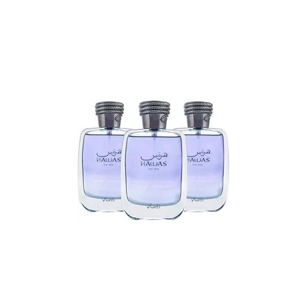 RASASI Hawas For Him EDP Spray 100ML (3.4 OZ) Long Lasting and Luxurious Scents for Men. (PACK OF 3)